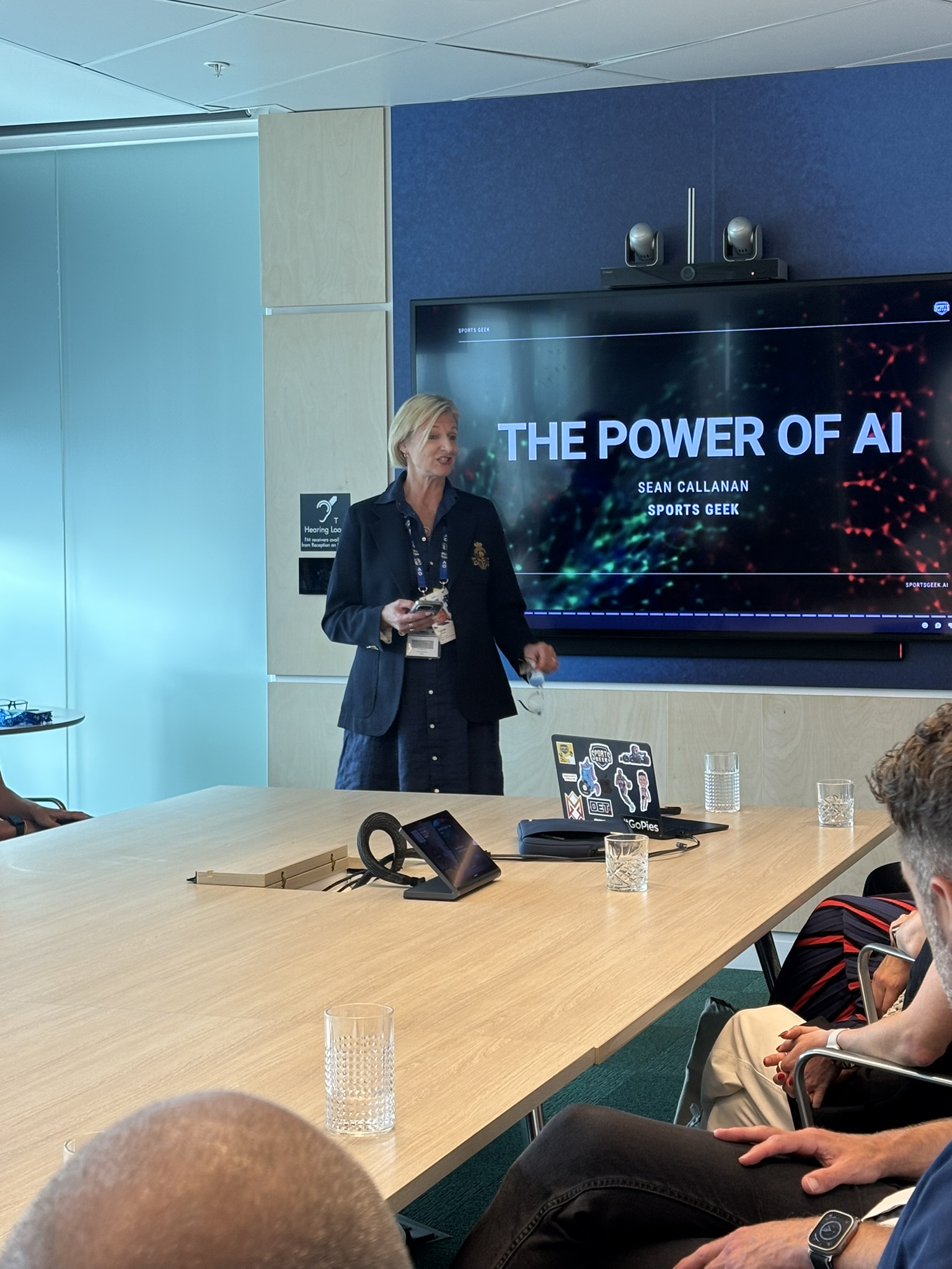 KC introducing an AI in sport session